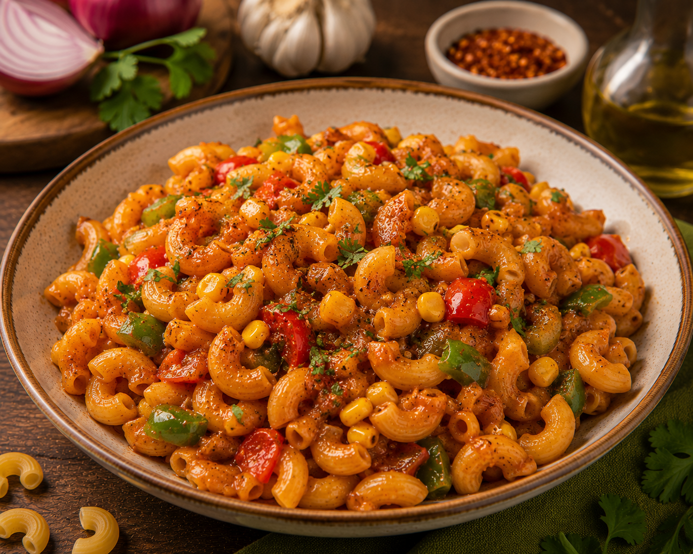 Masala Macaroni Pasta