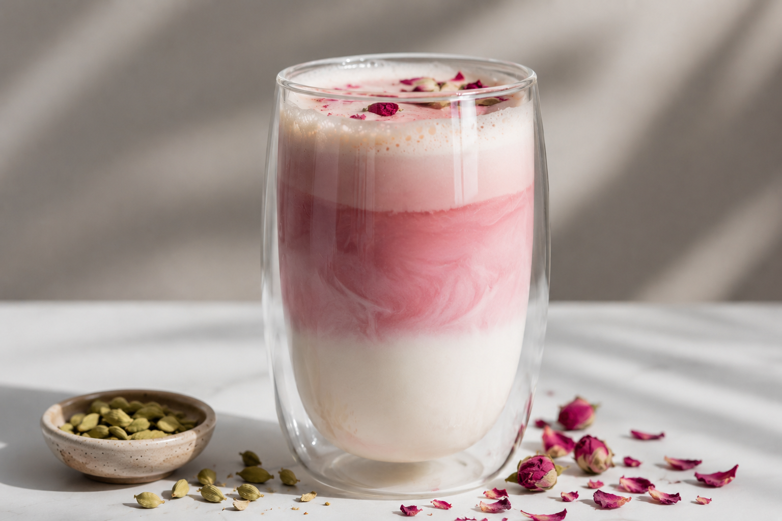 Rose Cardamom Latte