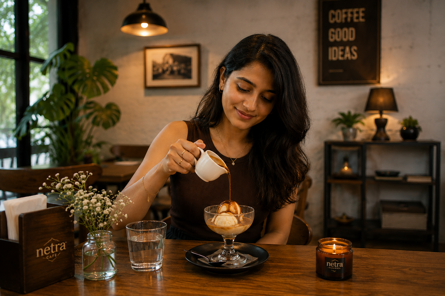 Photo by Tarini Bose — Affogato magic — watch the espresso melt the gelato in slow motion 🍨